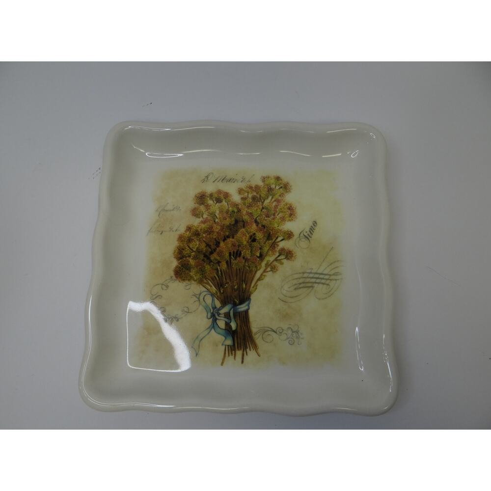 Effetti 7" Square Plate Handmade Italy, Decorative, Collectible